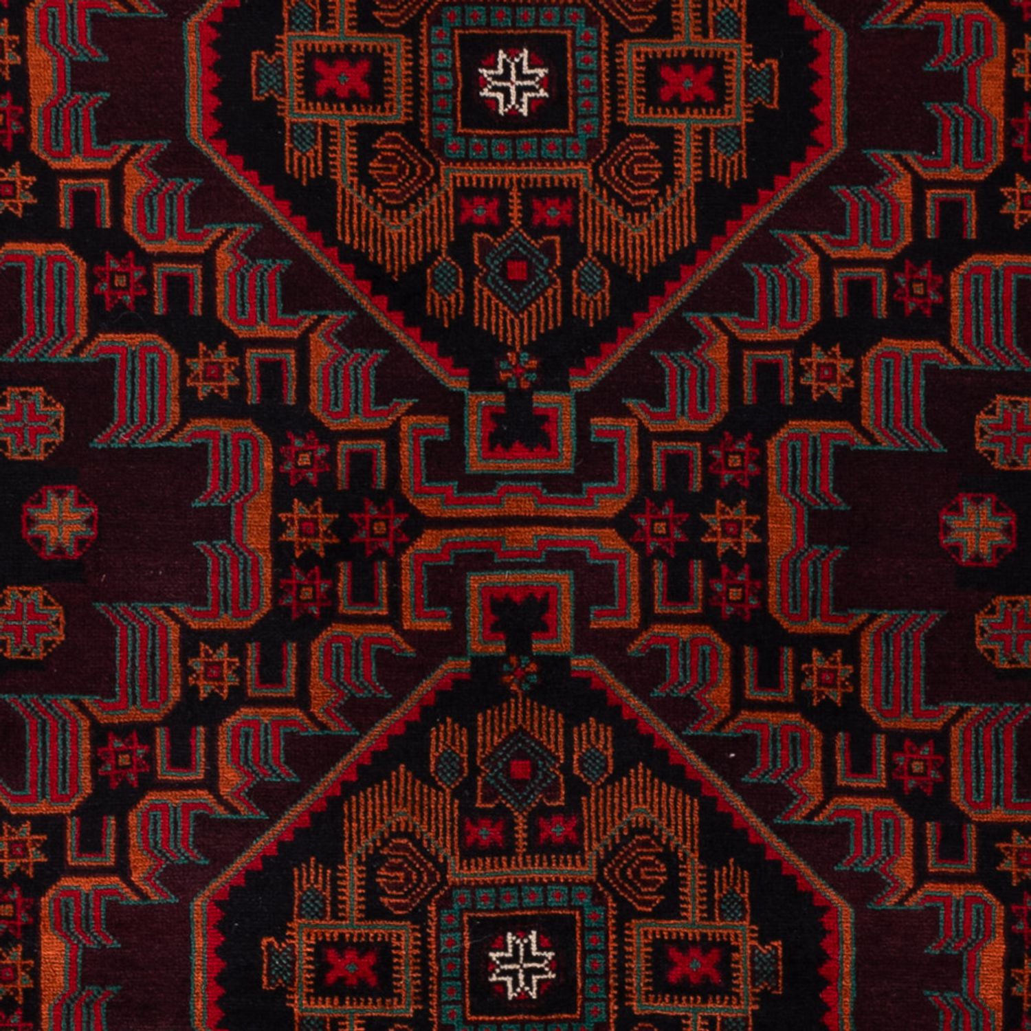 Belutsch Rug - 206 x 117 cm - dark red