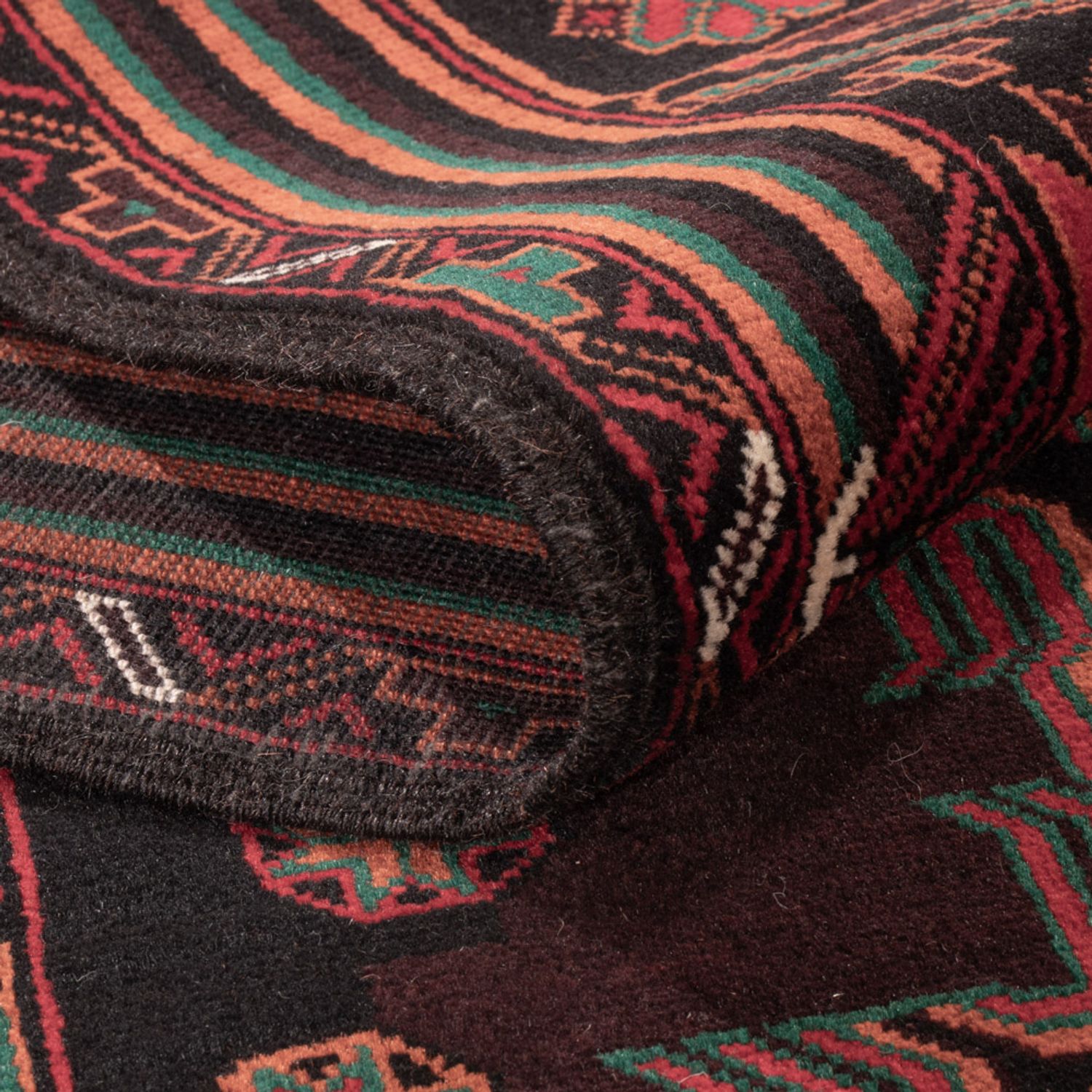 Belutsch Rug - 206 x 117 cm - dark red