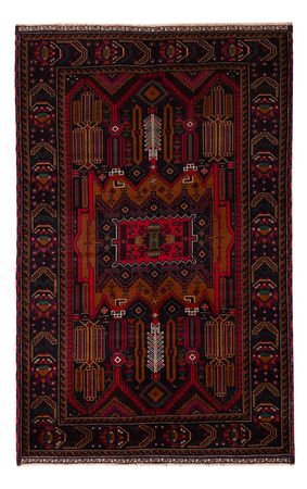 Belutsch Rug - 195 x 117 cm - dark red