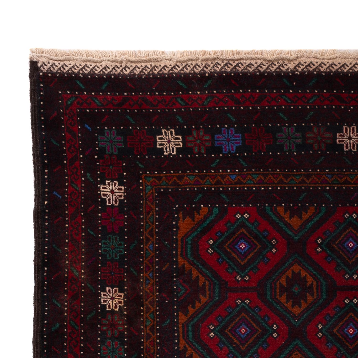 Belutsch Rug - 203 x 120 cm - dark red