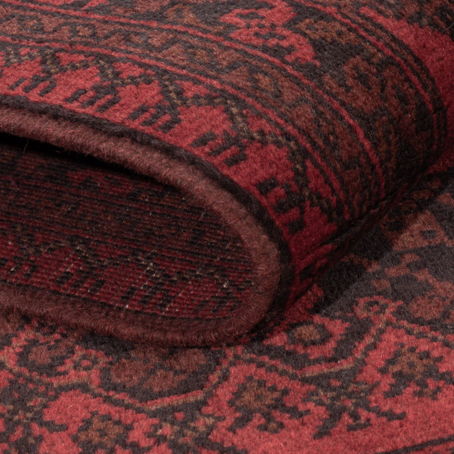 Afghan Rug - Kunduz - 197 x 127 cm - red