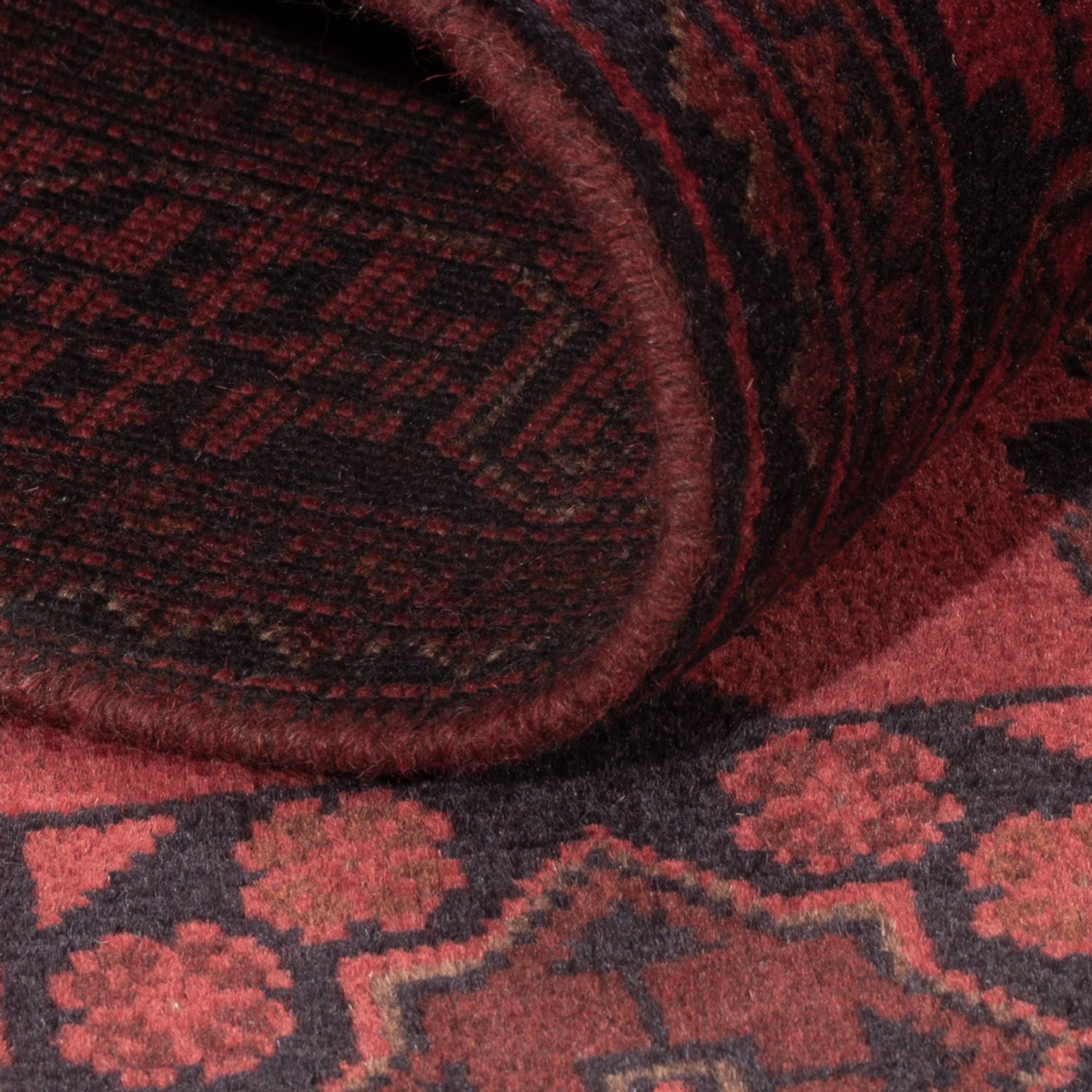 Afghan Rug - Kunduz - 200 x 125 cm - red