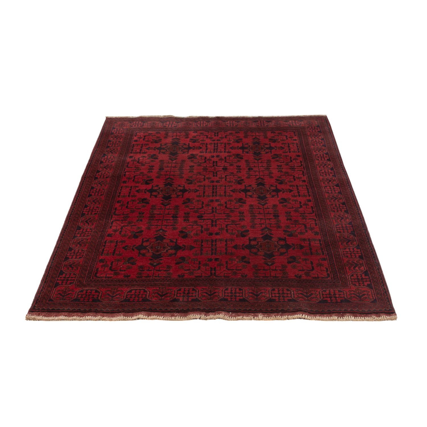Afghan Rug - Kunduz - 200 x 125 cm - red