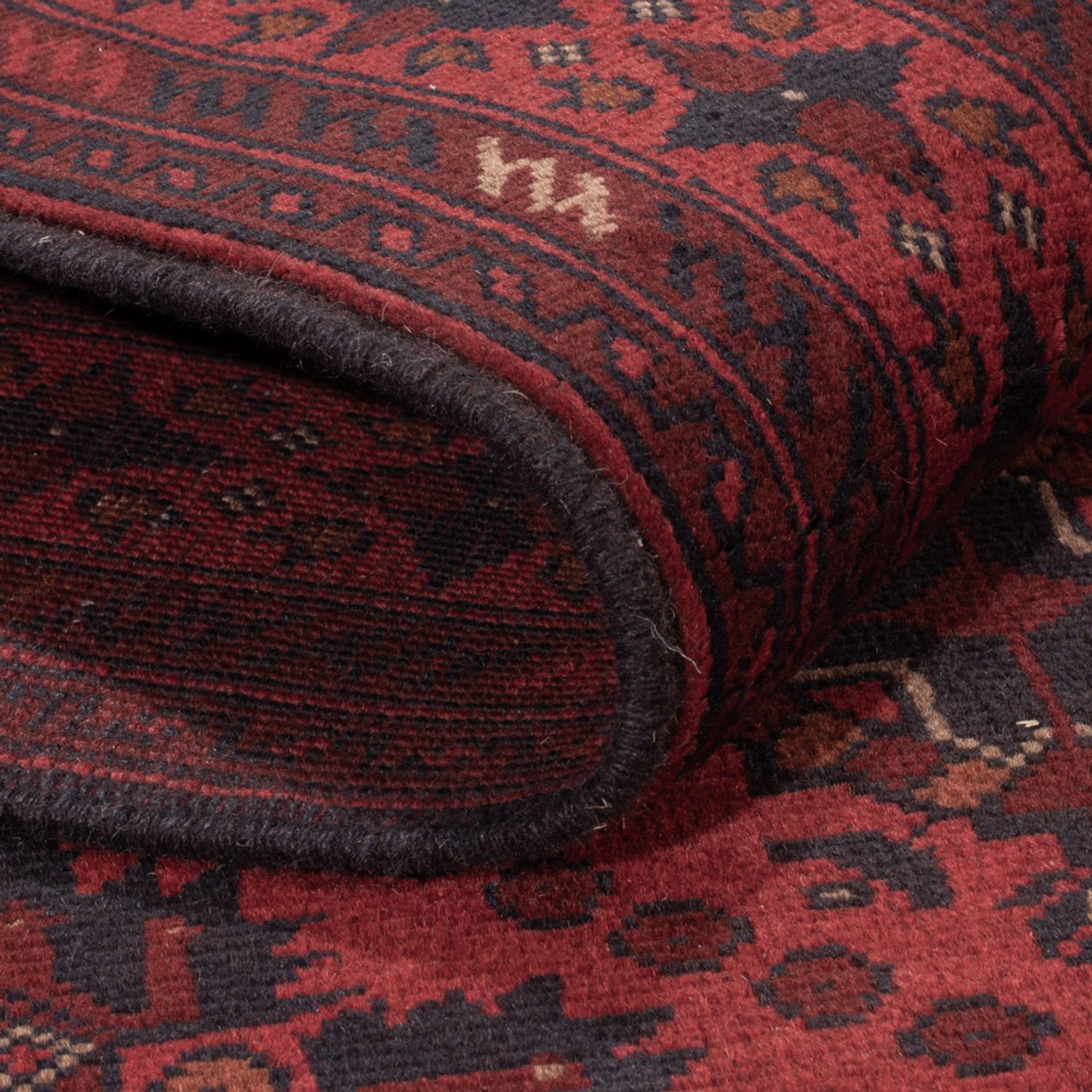 Afghan Rug - Kunduz - 200 x 122 cm - red