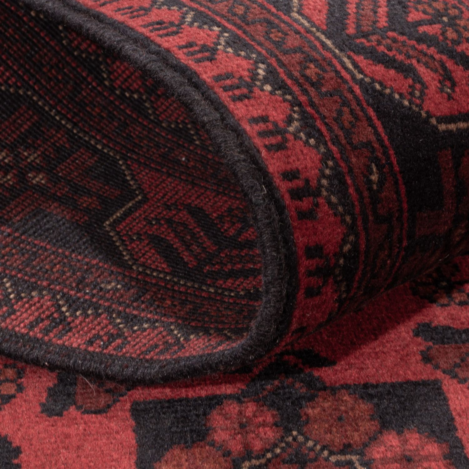 Afghan Rug - Kunduz - 203 x 128 cm - red