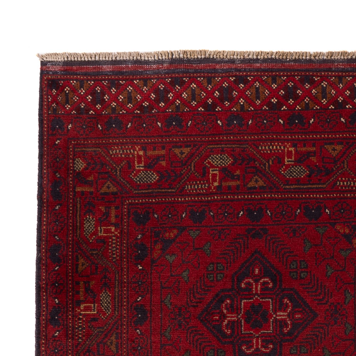 Afghan Rug - Kunduz - 194 x 121 cm - red