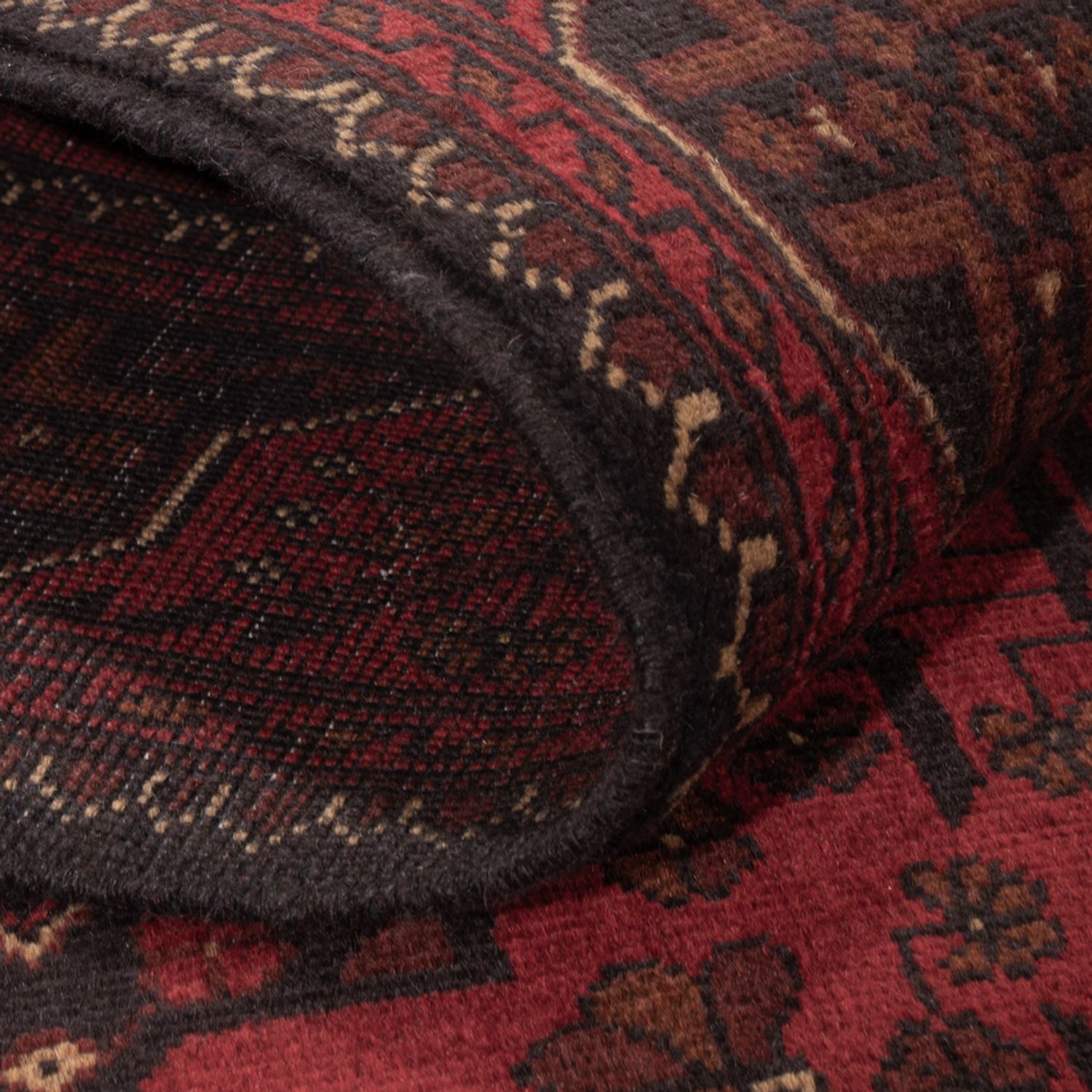 Afghan Rug - Kunduz - 201 x 126 cm - red