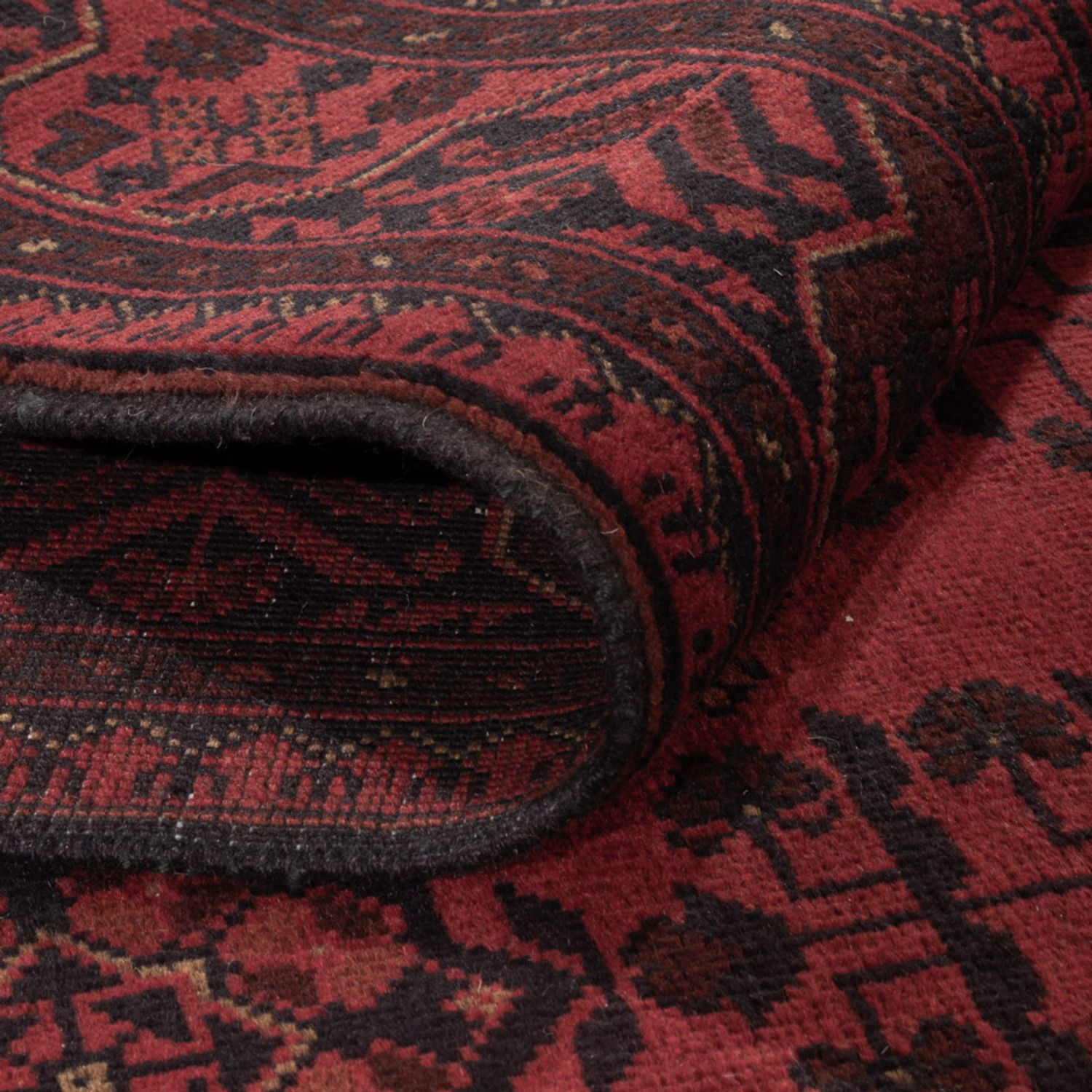 Afghan Rug - Kunduz - 196 x 130 cm - red