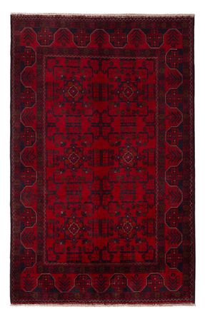 Afghan Rug - Kunduz - 201 x 126 cm - dark red