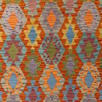 Kelim Rug - Splash - 298 x 202 cm - multicolored