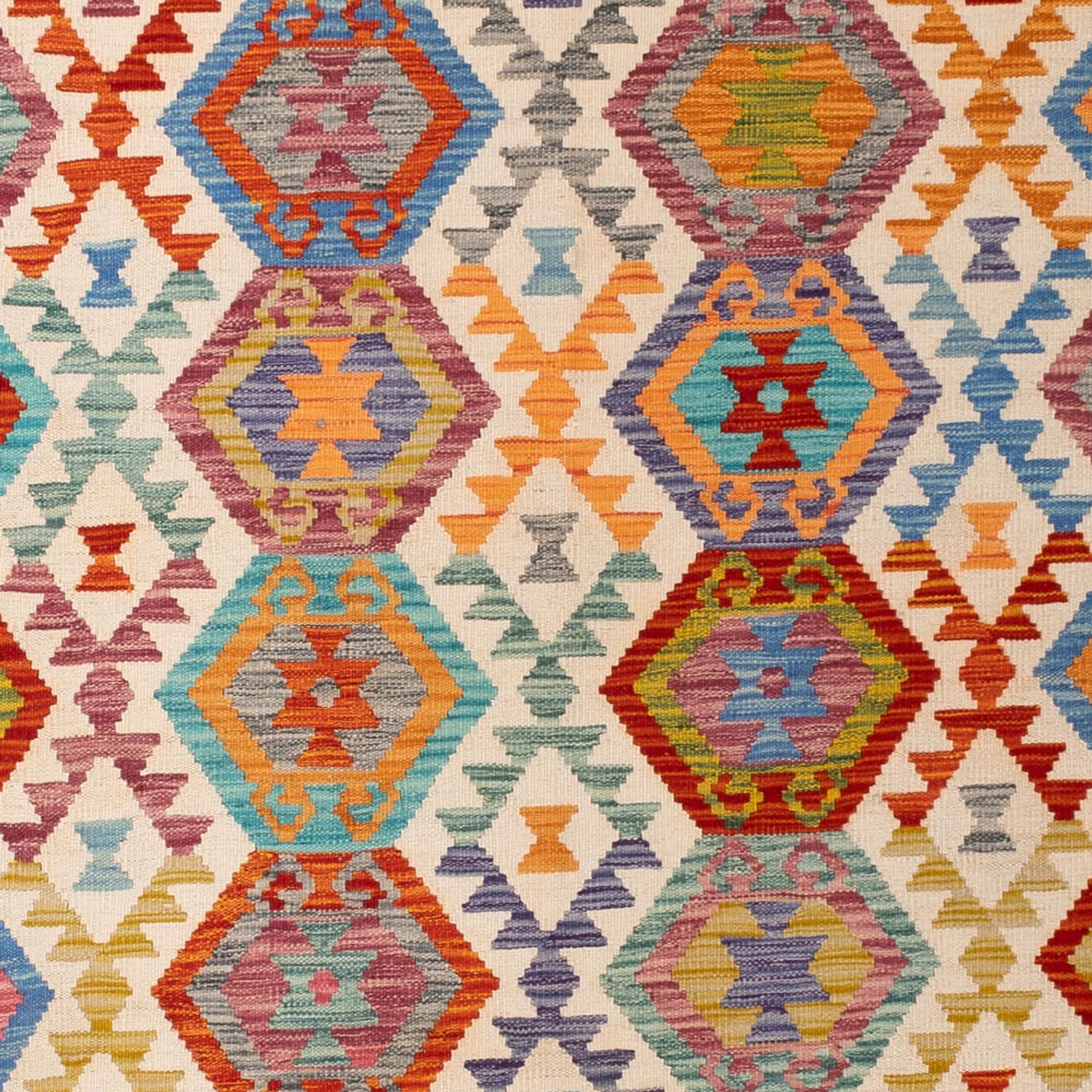 Kelim Rug - Splash - 294 x 210 cm - multicolored