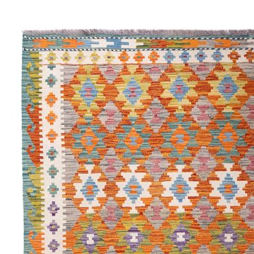 Kelimteppe - Splash - 298 x 206 cm - flerfarget