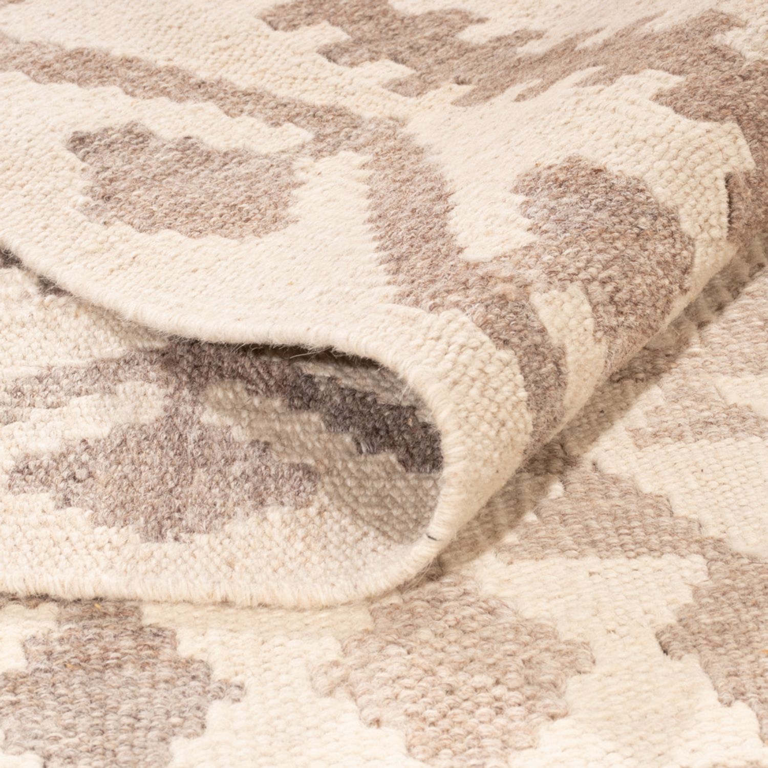 Kelim Rug - Splash - 286 x 202 cm - light grey