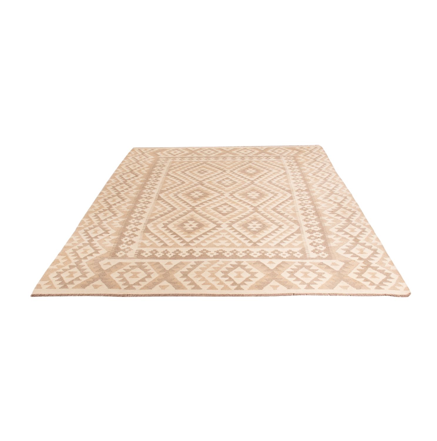 Kelim Rug - Splash - 281 x 200 cm - light grey