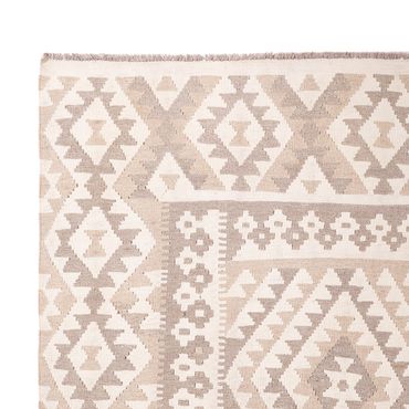 Tapete Kelim - Splash - 281 x 200 cm - cinzento claro