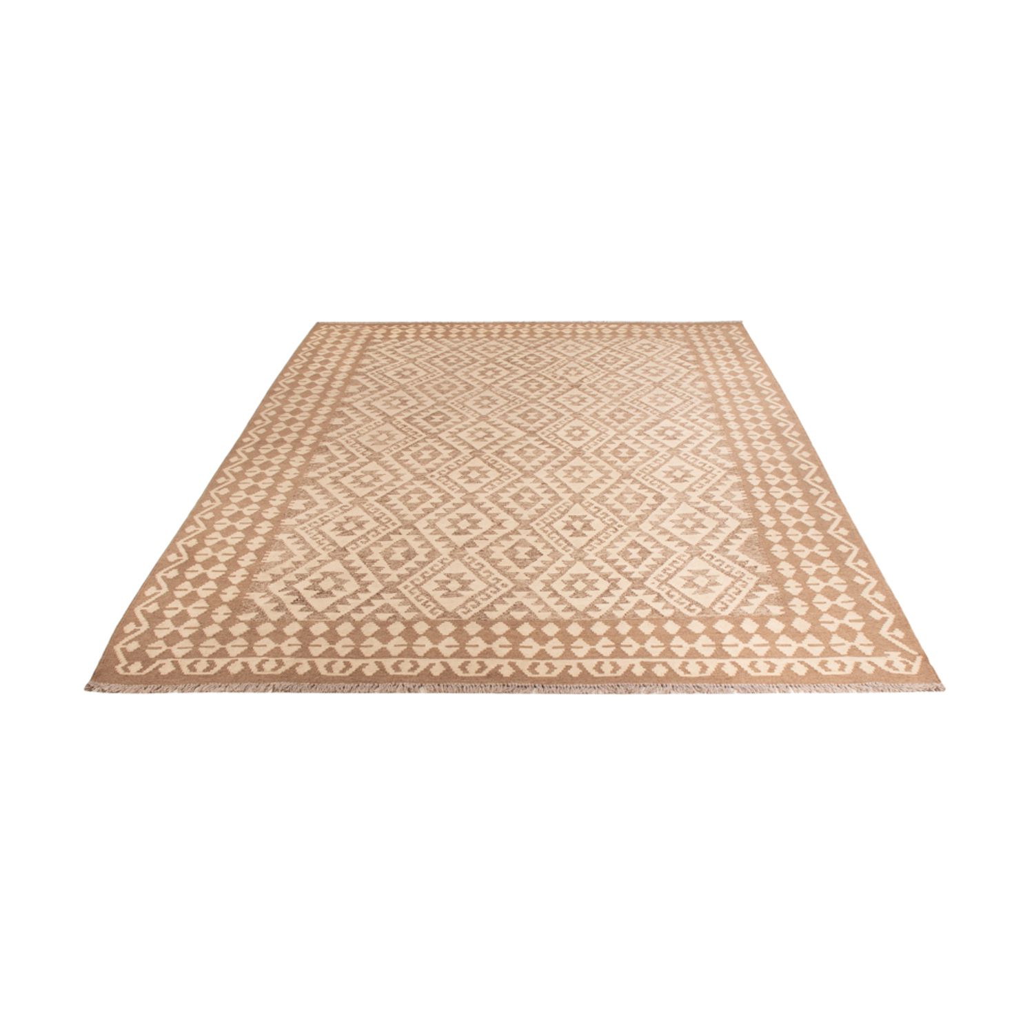 Kelim Rug - Splash - 301 x 206 cm - light grey