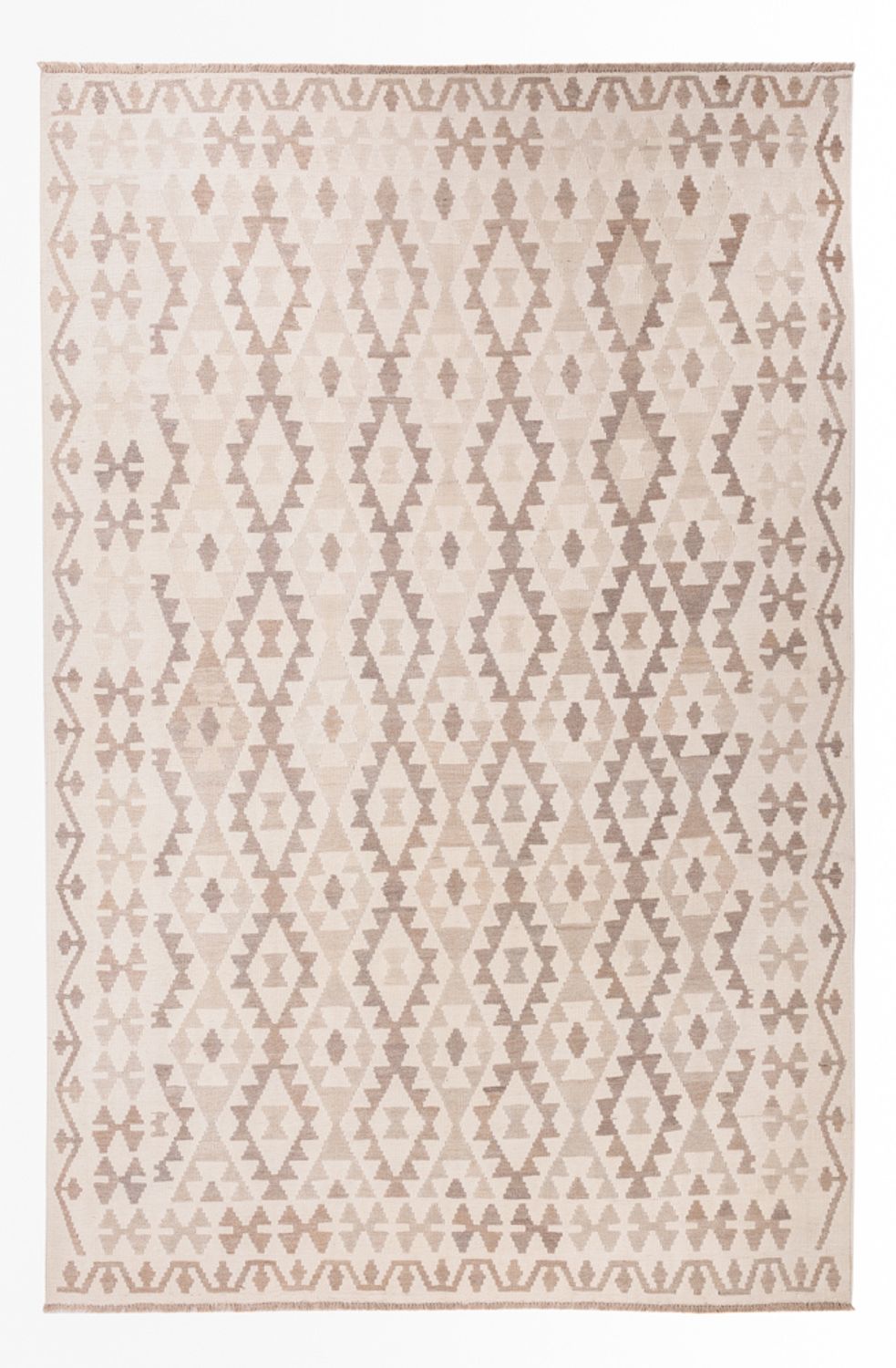 Kelim Rug - Splash - 300 x 200 cm - light grey
