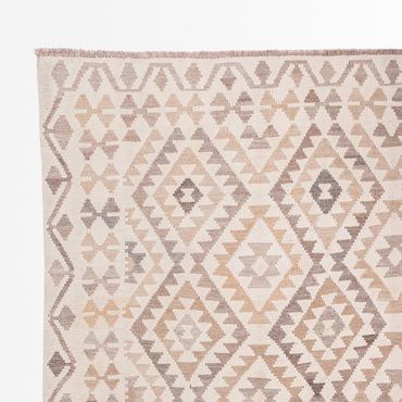 Tapete Kelim - Splash - 290 x 199 cm - cinzento