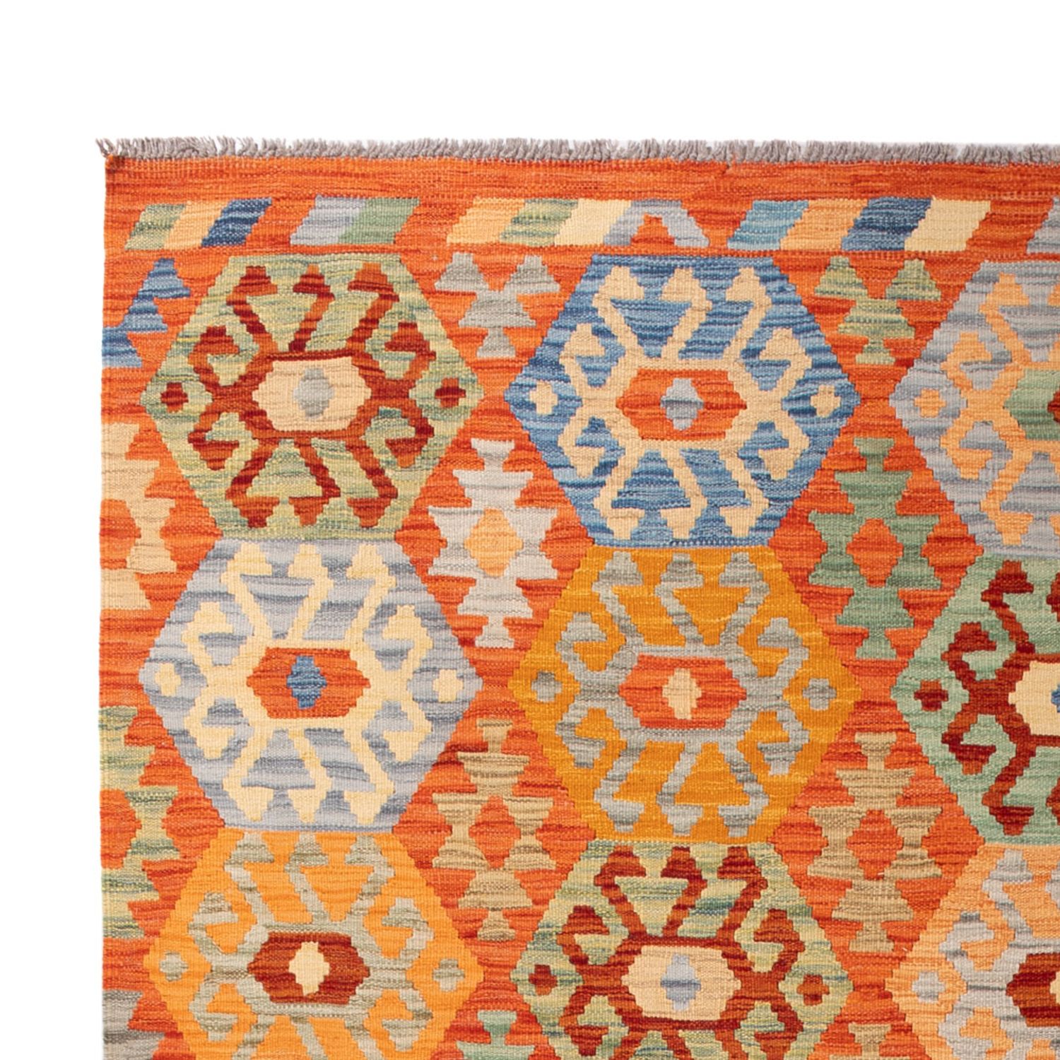 Kelim Rug - Splash - 301 x 206 cm - multicolored