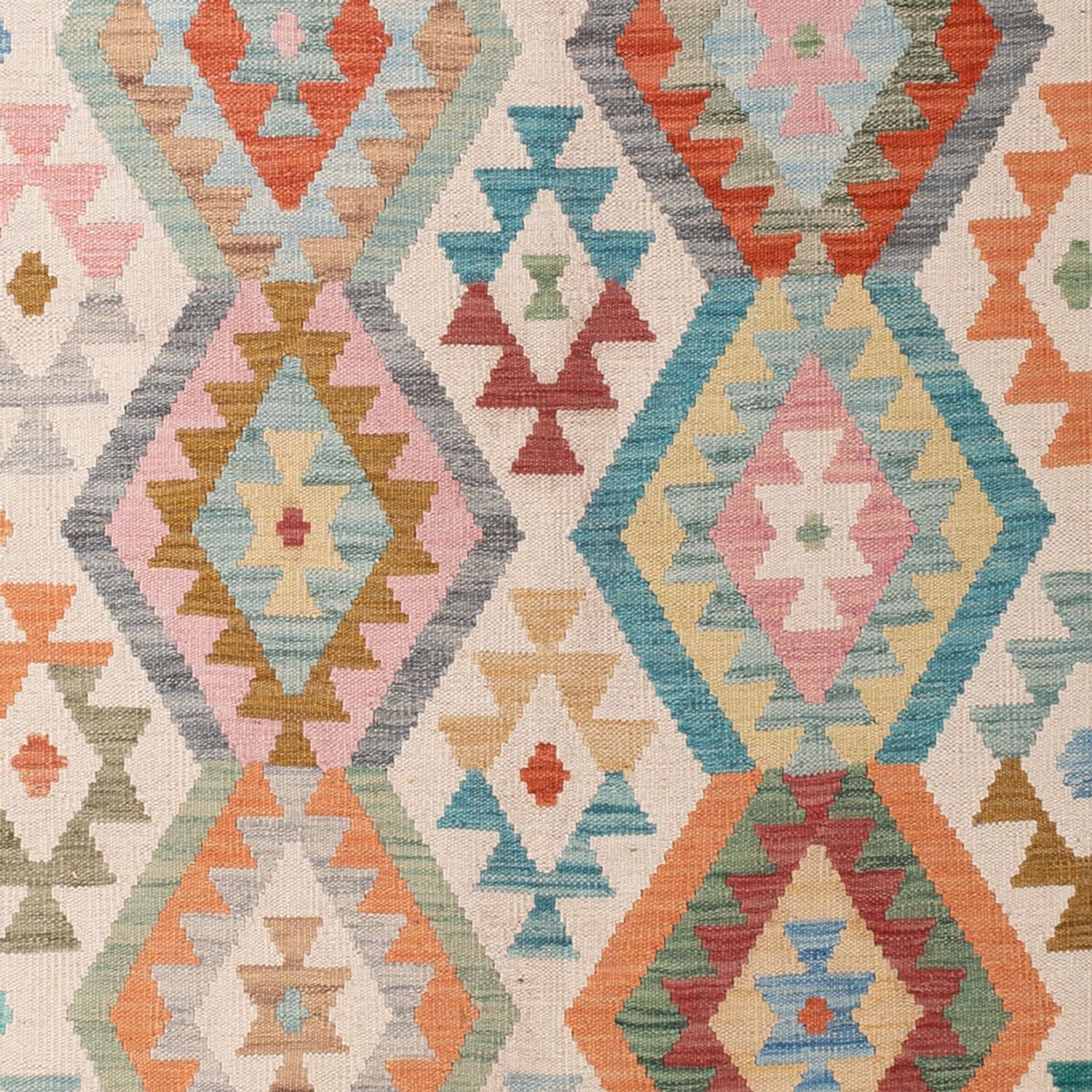 Kelim Rug - Splash - 298 x 205 cm - multicolored