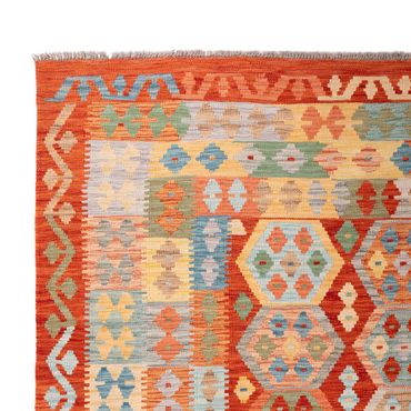 Kelim Rug - Splash - 305 x 207 cm - multicolored