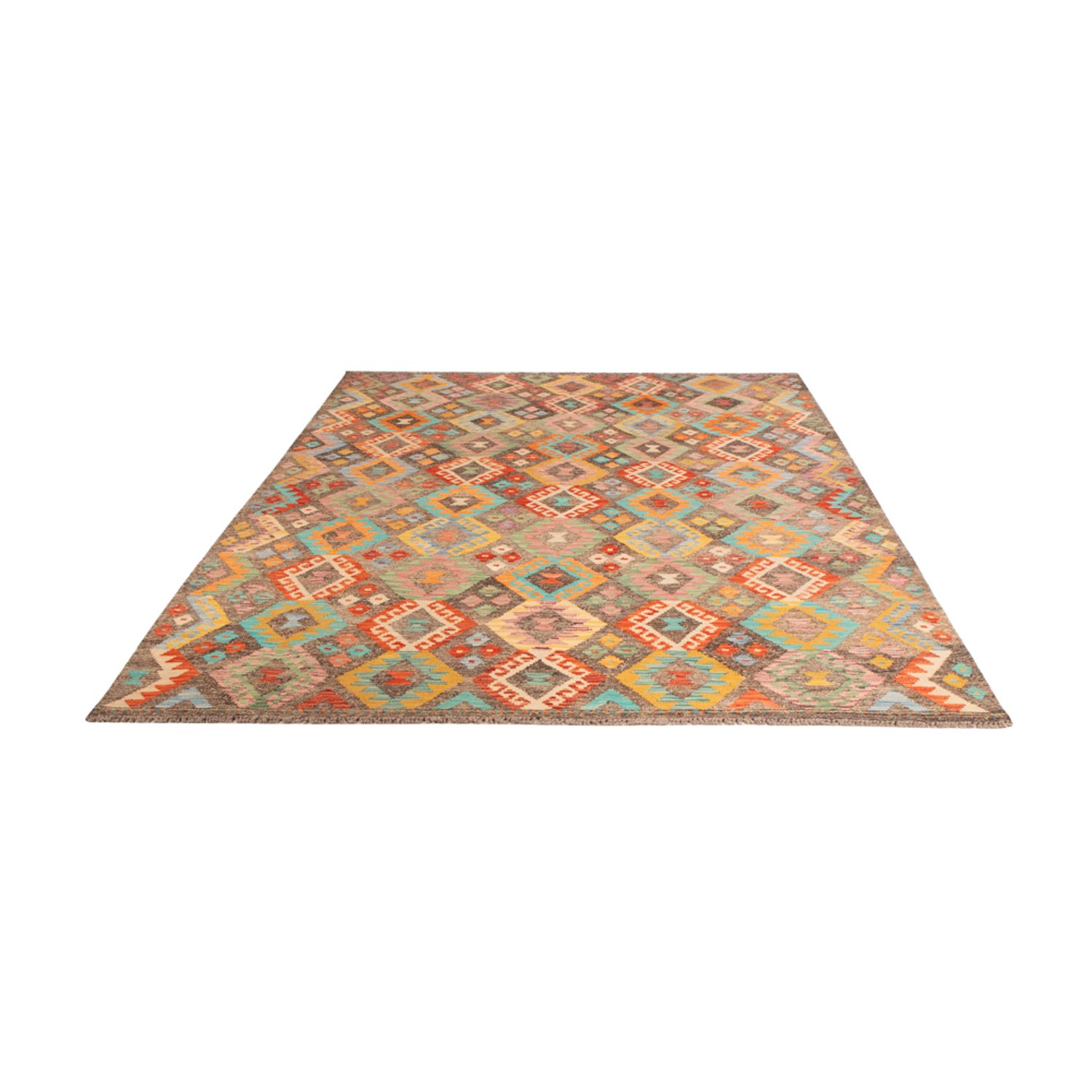 Kelim Rug - Splash - 314 x 201 cm - multicolored