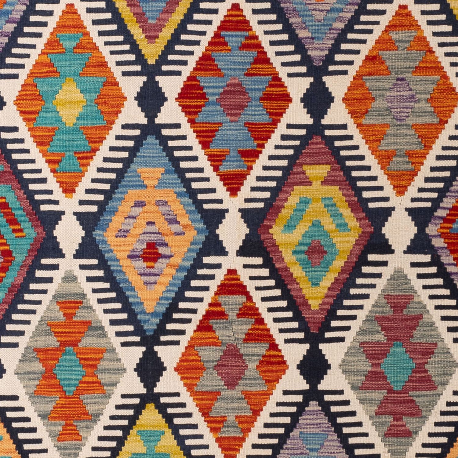 Kelim Rug - Splash - 308 x 205 cm - multicolored