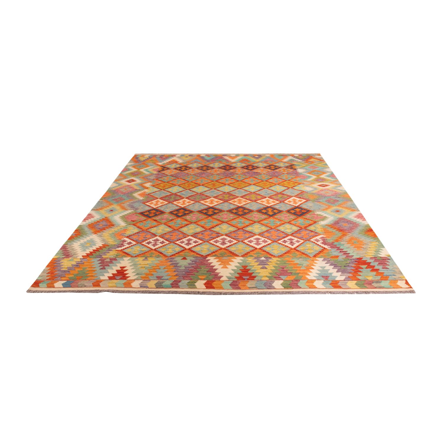 Kelim Rug - Splash - 296 x 209 cm - multicolored