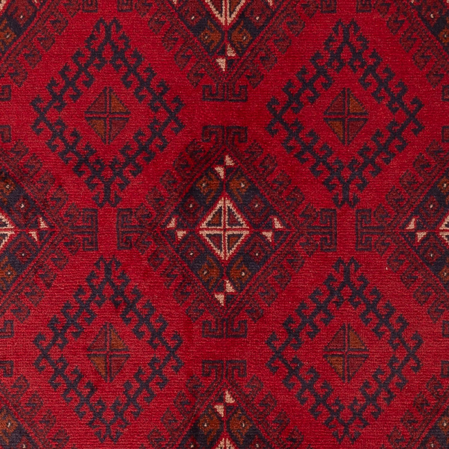 Afghan Rug - Kunduz - 201 x 126 cm - red