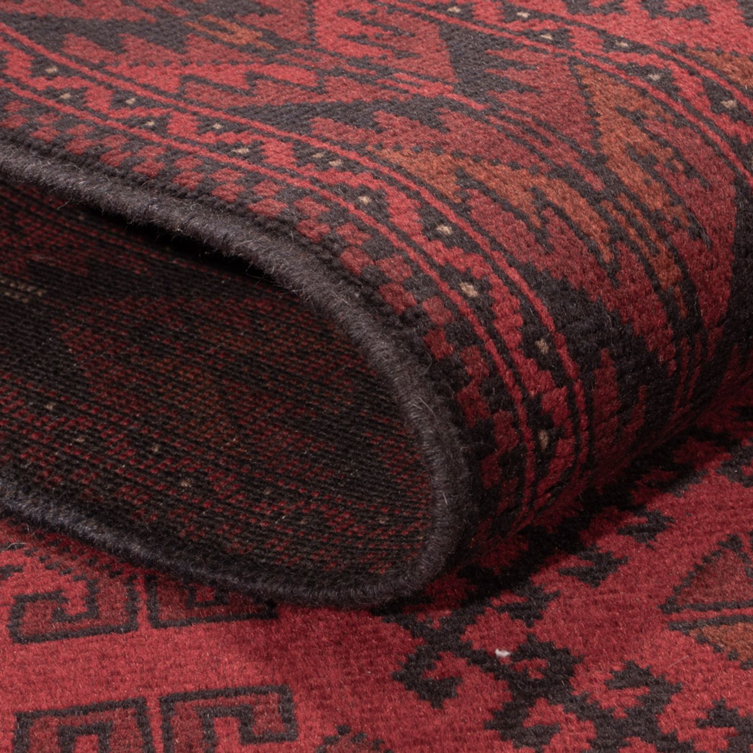 Afghan Rug - Kunduz - 201 x 126 cm - red