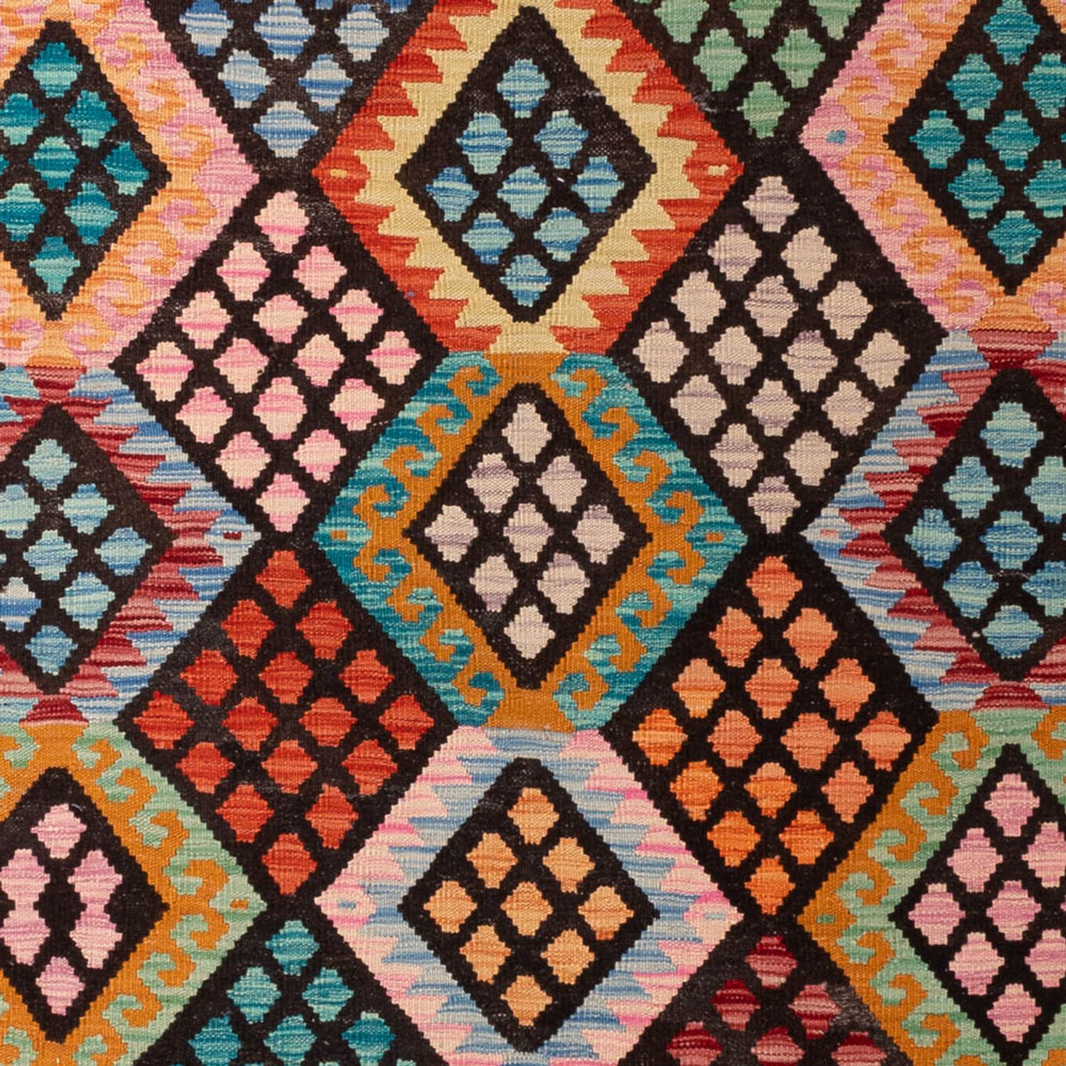 Kelim Rug - Splash - 293 x 206 cm - multicolored