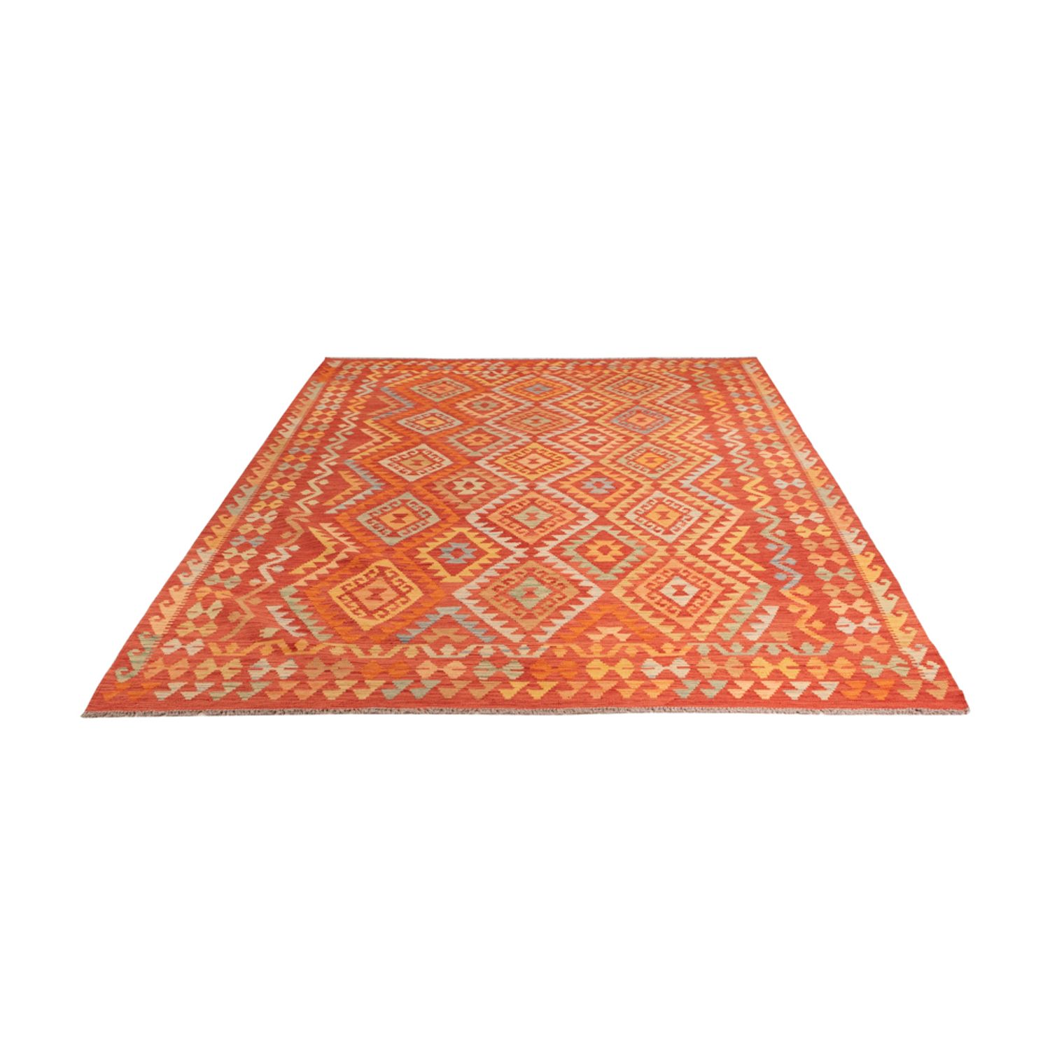 Kelim Rug - Splash - 306 x 194 cm - multicolored
