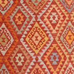Kelim Rug - Splash - 306 x 194 cm - multicolored