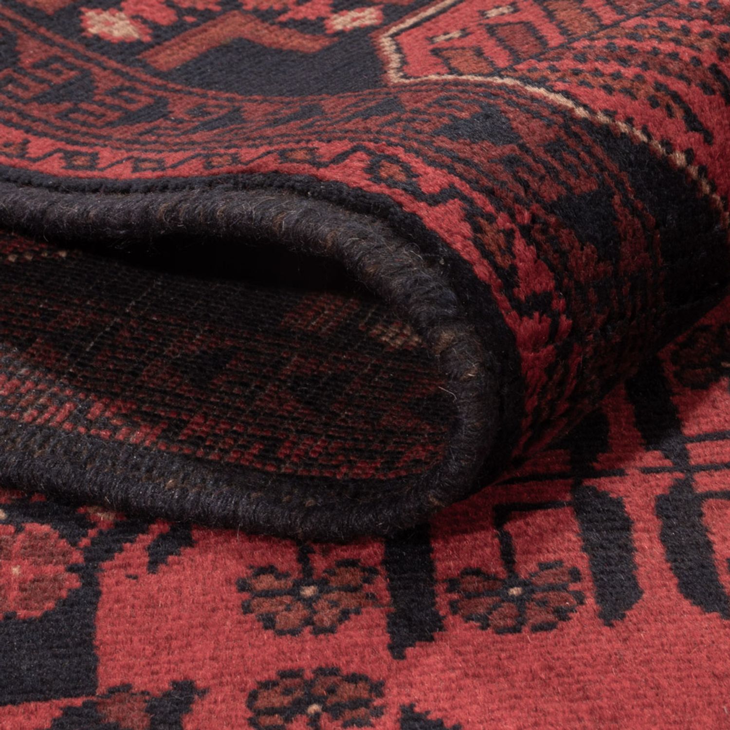 Afghan Rug - Kunduz - 197 x 121 cm - dark red