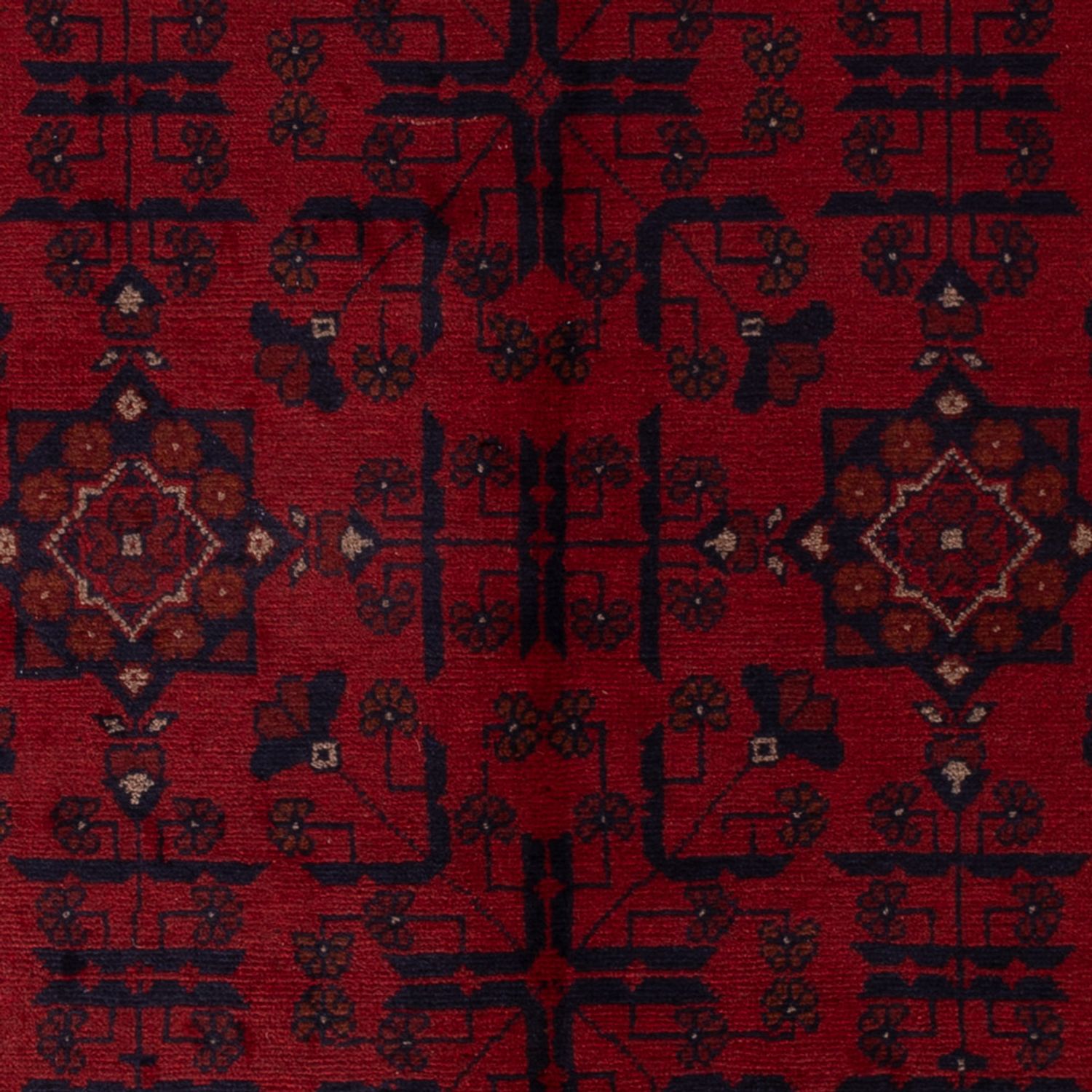 Afghanske tepper - Kunduz - 192 x 127 cm - mørk rød
