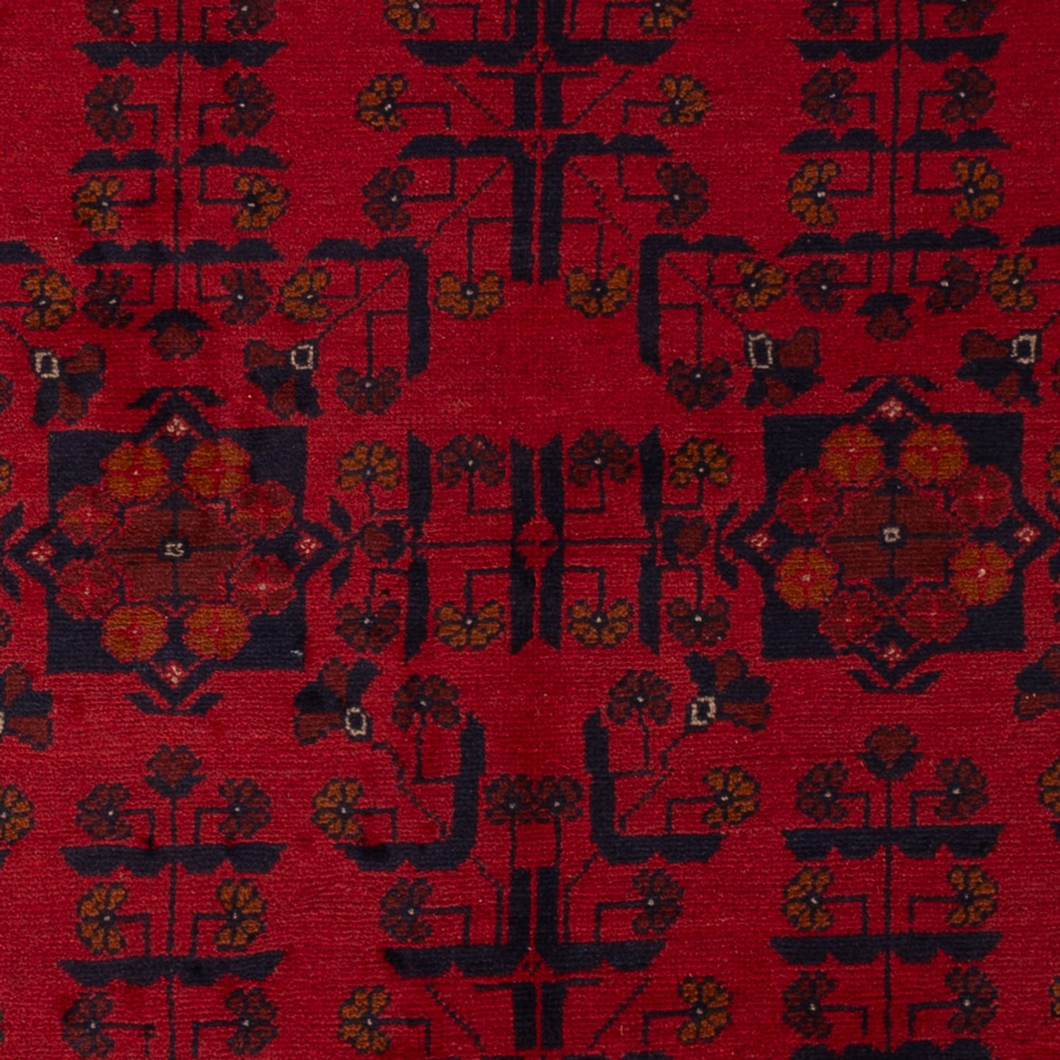 Afghanske tepper - Kunduz - 189 x 129 cm - mørk rød