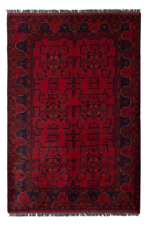 Afghanske tepper - Kunduz - 189 x 129 cm - mørk rød
