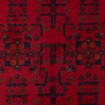 Afghanske tepper - Kunduz - 189 x 129 cm - mørk rød