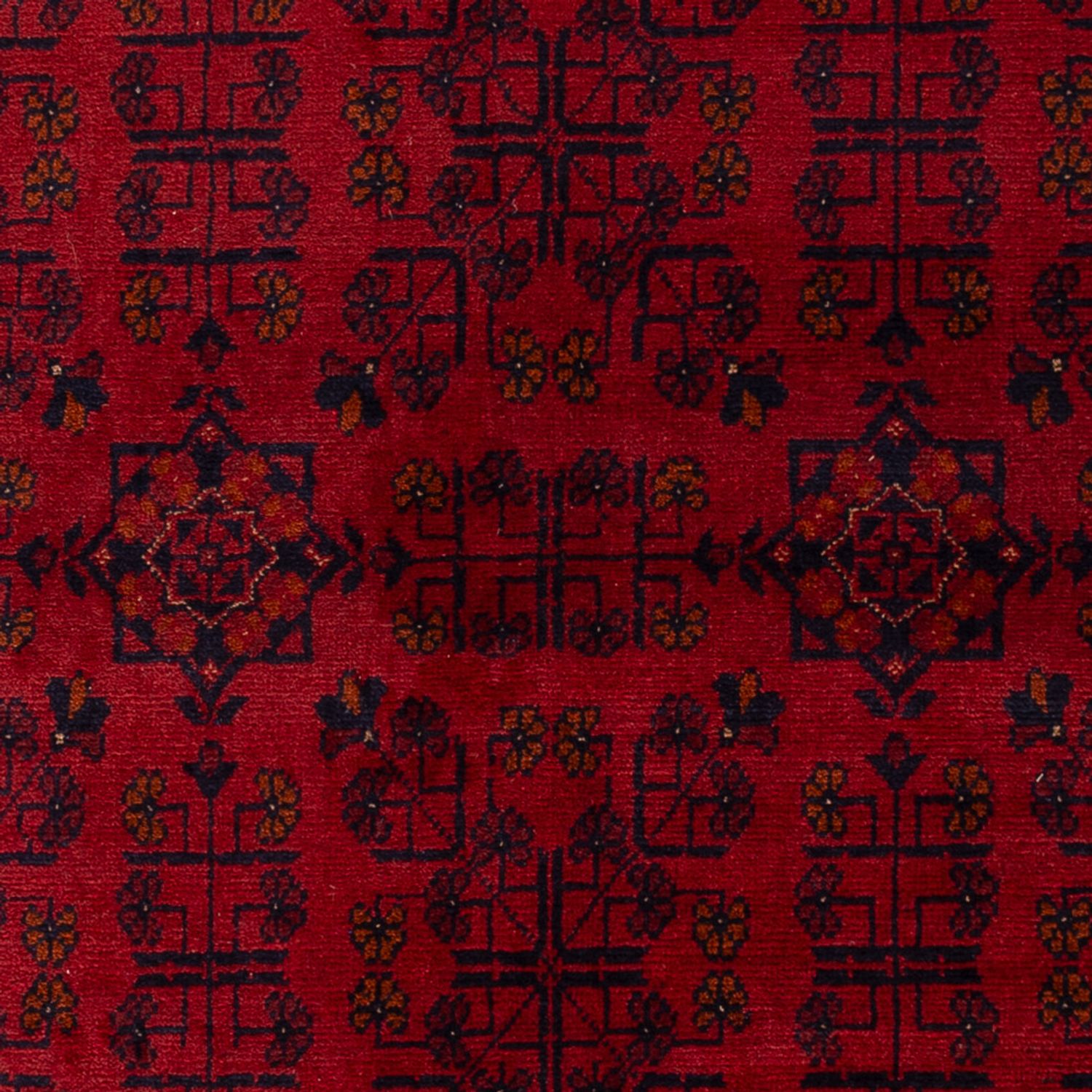 Afgański dywan - Kunduz - 198 x 129 cm - ciemna czerwień