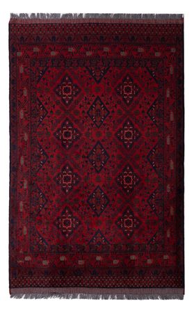 Afghan Rug - Kunduz - 190 x 128 cm - dark red