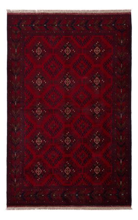 Afghaans tapijt - Kunduz - 196 x 129 cm - donkerrood