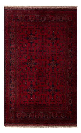 Afghan Rug - Kunduz - 201 x 130 cm - dark red