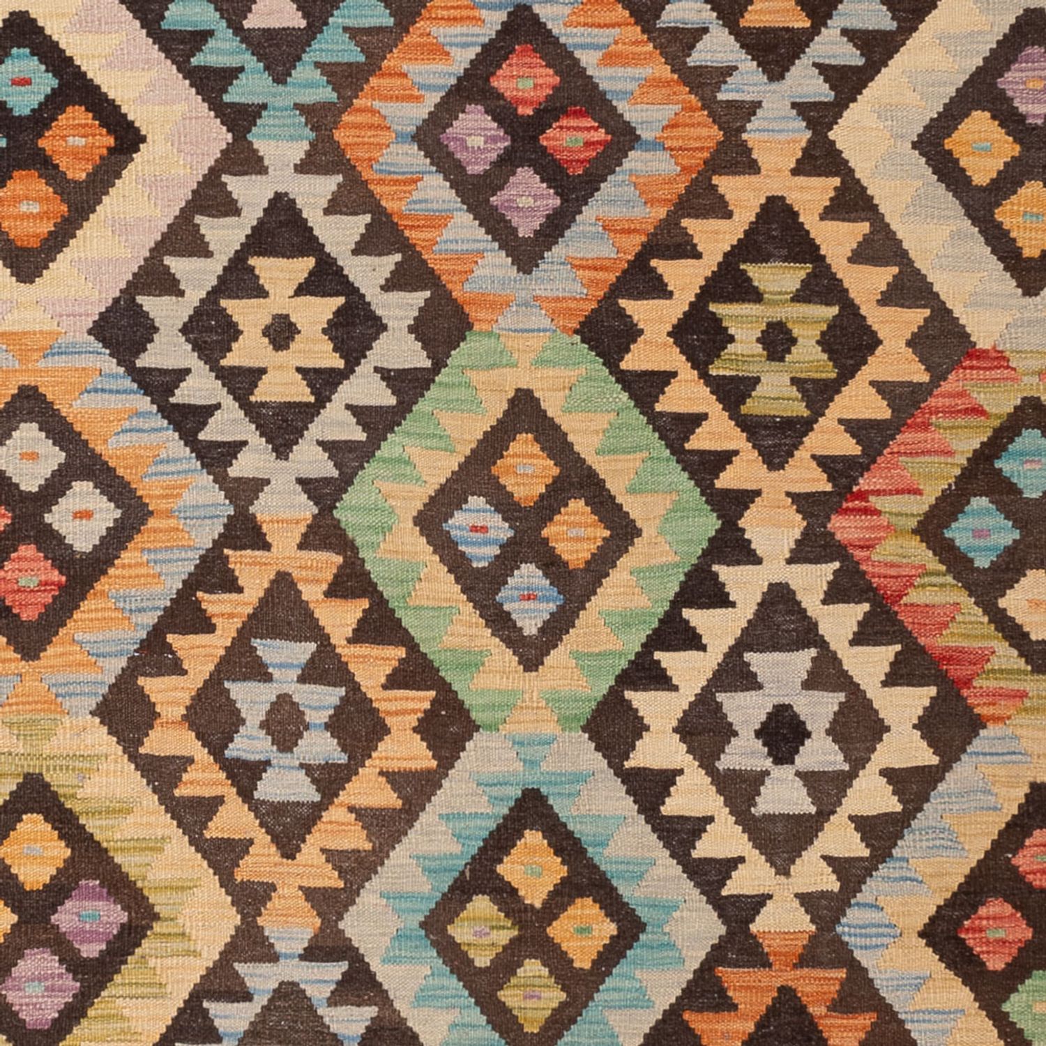 Kelim Rug - Splash - 289 x 205 cm - multicolored