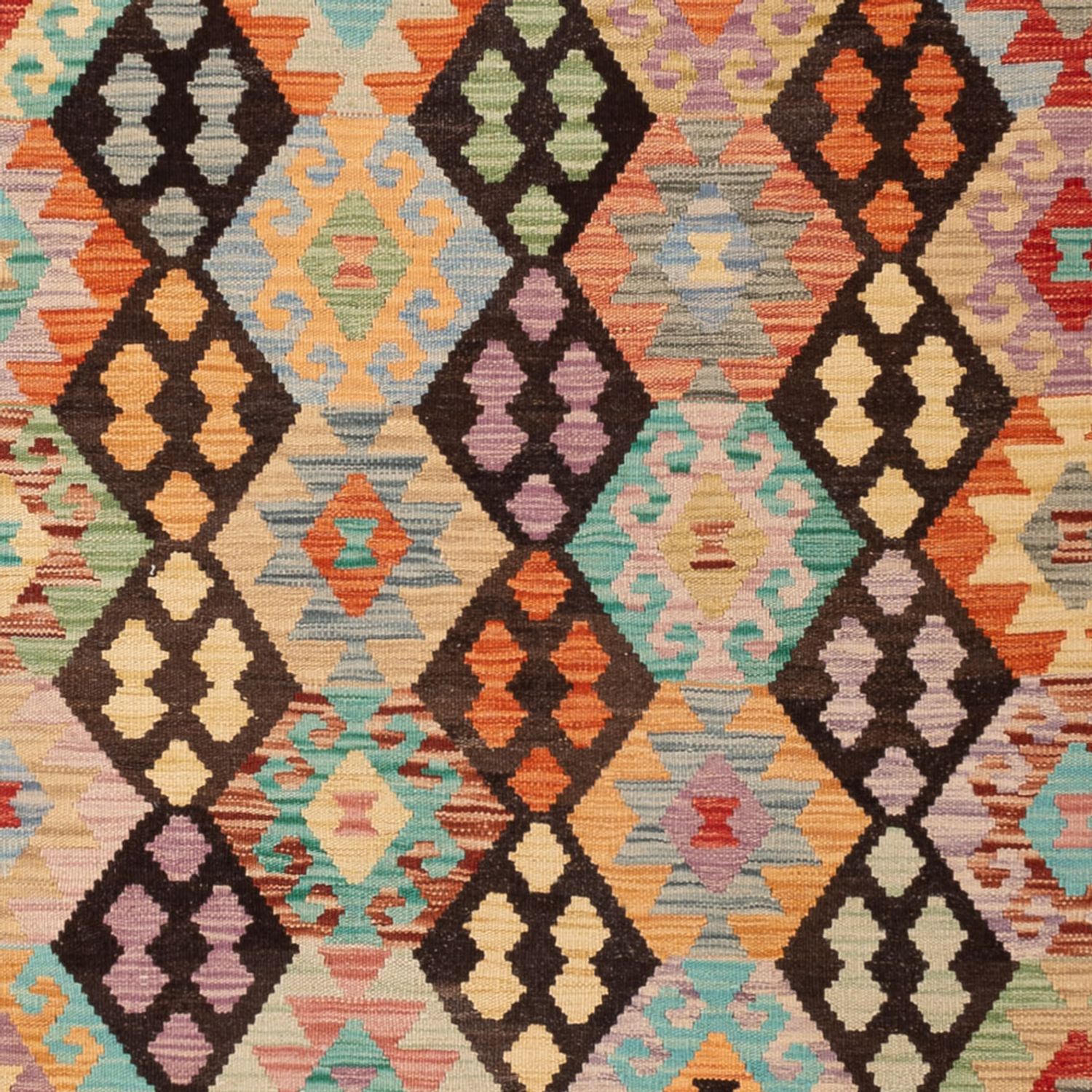 Kelim Rug - Splash - 296 x 208 cm - multicolored