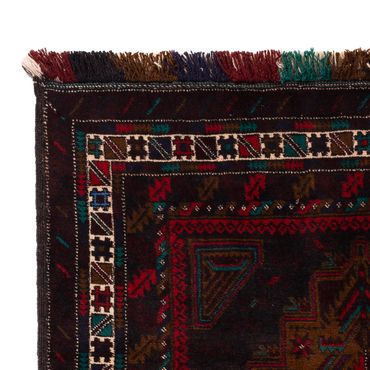 Balutsj-teppe - 198 x 116 cm - mørk rød