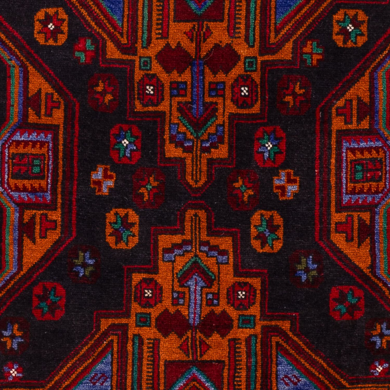 Belutsch Rug - 183 x 123 cm - dark red