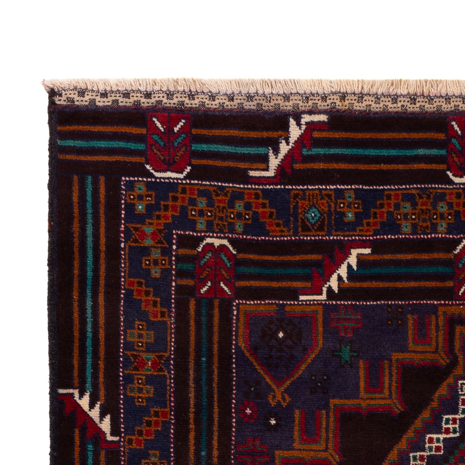 Belutsch Rug - 208 x 119 cm - dark red