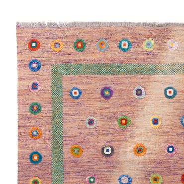 Kelim Rug - Splash - 298 x 215 cm - rose