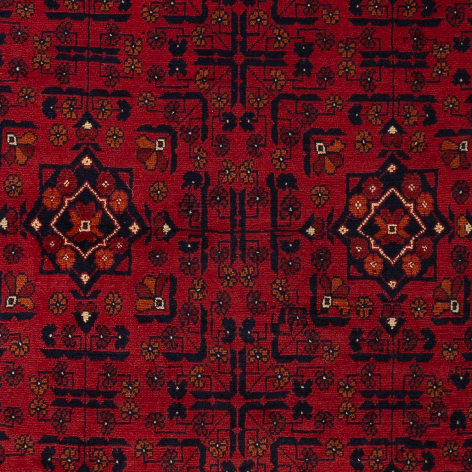 Afghan Rug - Kunduz - 194 x 129 cm - dark red