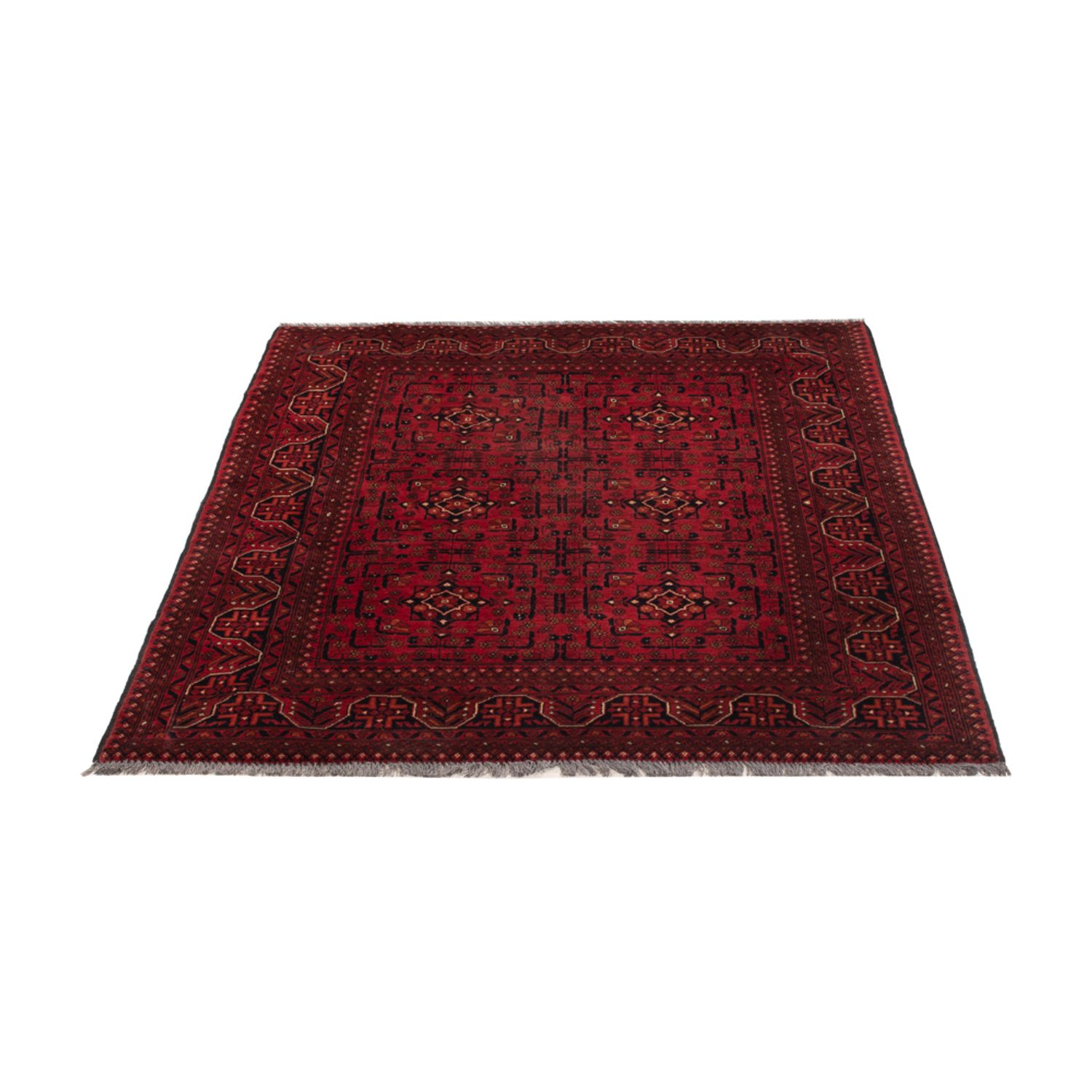 Afghan Rug - Kunduz - 194 x 129 cm - dark red